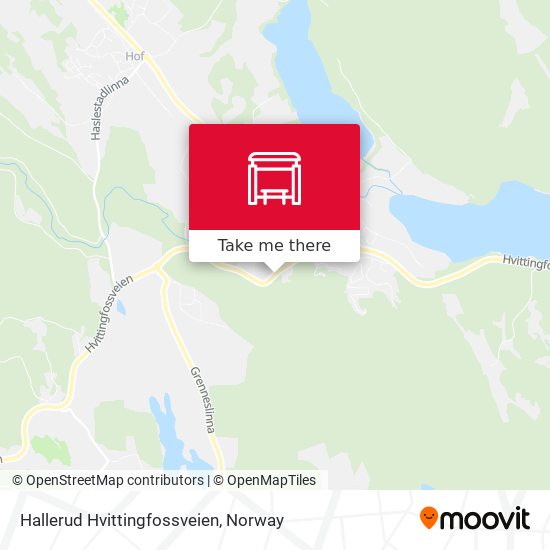 Hallerud Hvittingfossveien map