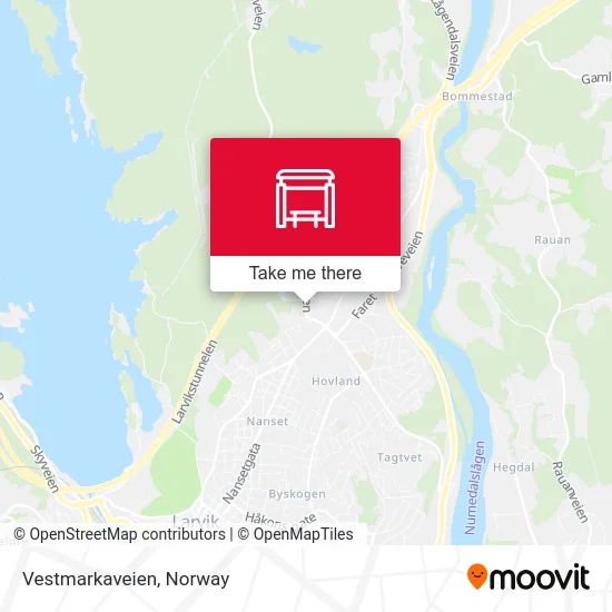 Vestmarkaveien map