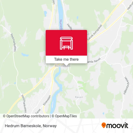 Hedrum Barneskole map