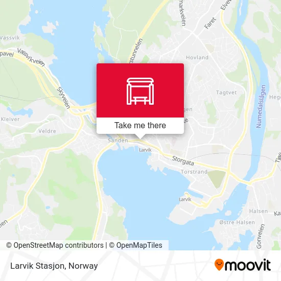Larvik Stasjon map