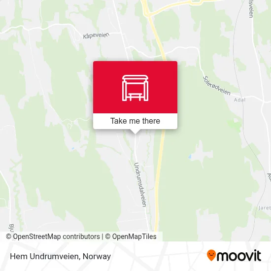 Hem Undrumveien map