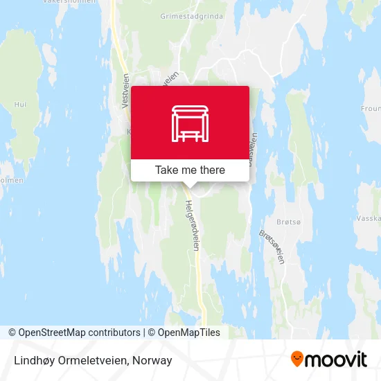 Lindhøy Ormeletveien map