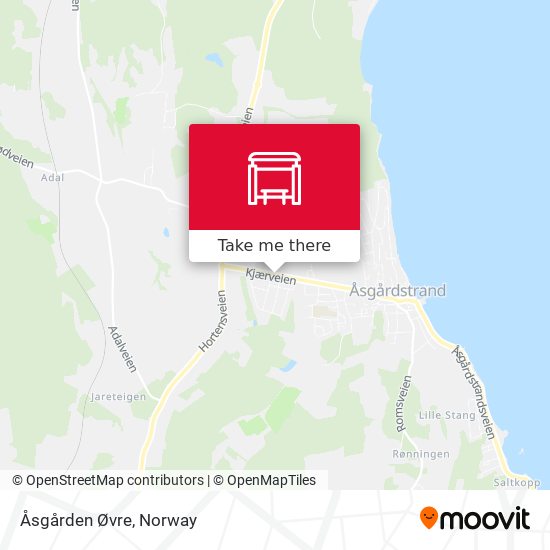 Åsgården Øvre map