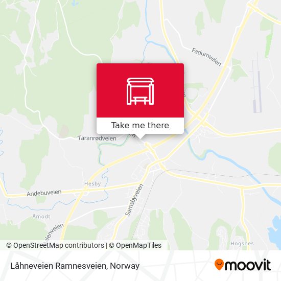 Låhneveien Ramnesveien map
