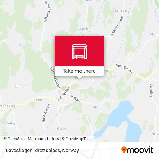 Løveskogen Idrettsplass map