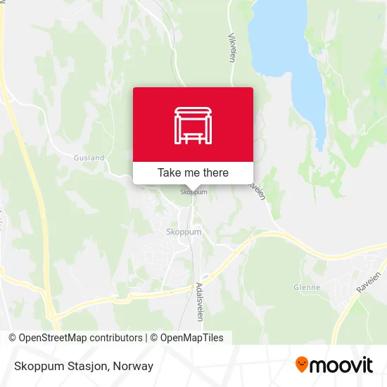 Skoppum Stasjon map