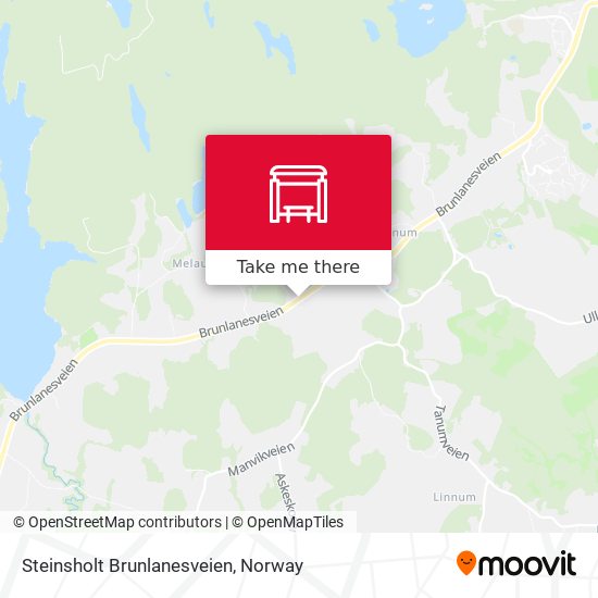 Steinsholt Brunlanesveien map