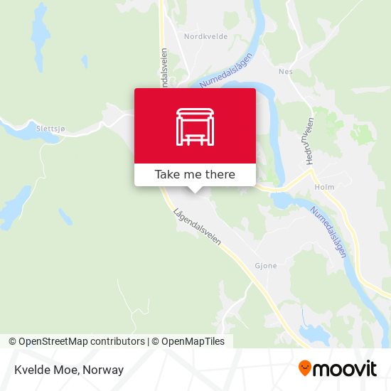 Kvelde Moe map