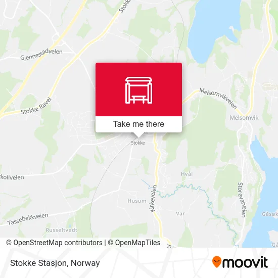 Stokke Stasjon map