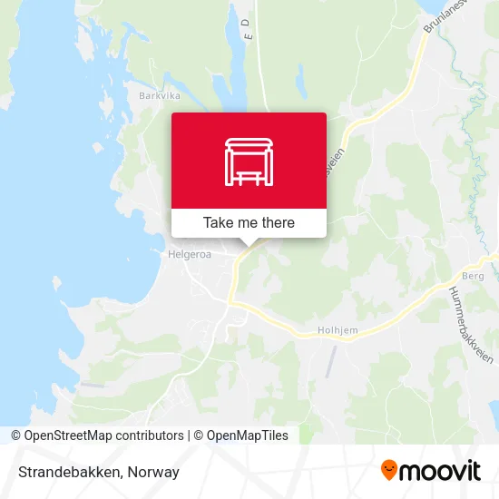 Strandebakken map
