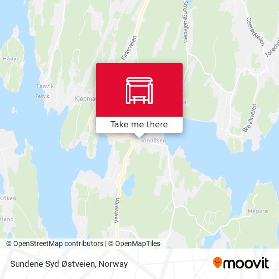 Sundene Syd Østveien map