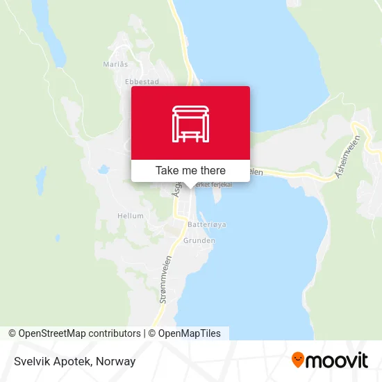 Svelvik Apotek map