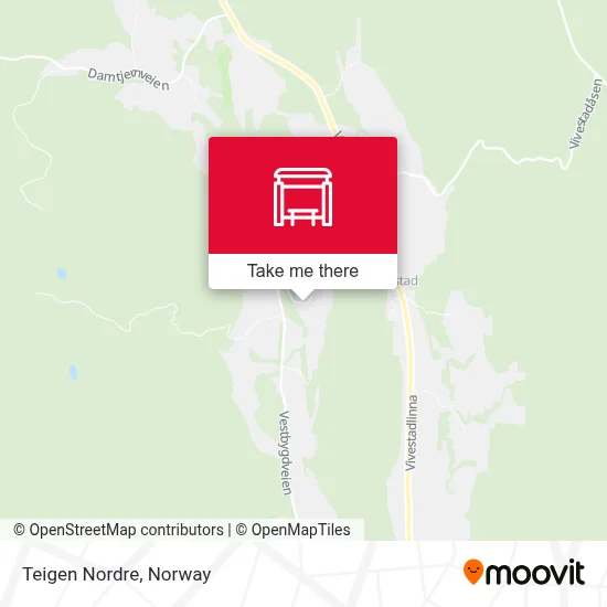 Teigen Nordre map