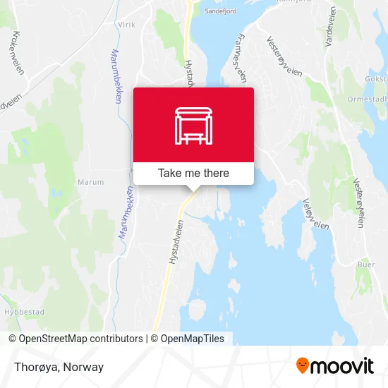 Thorøya map