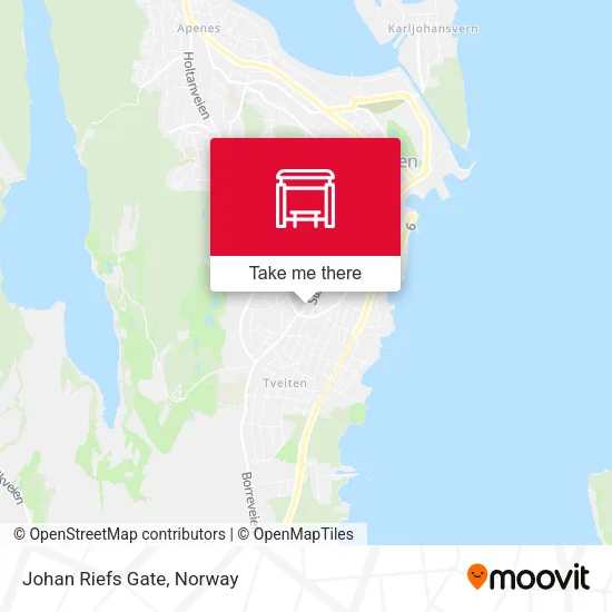 Johan Riefs Gate map