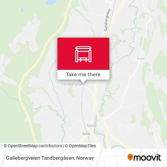 Gallebergveien Tandbergåsen map