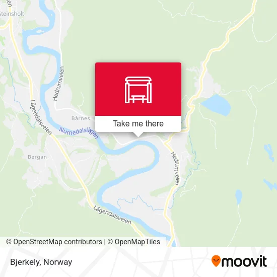 Bjerkely map
