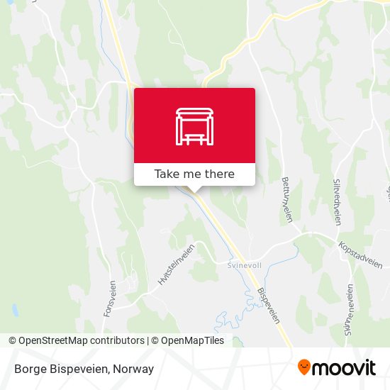 Borge Bispeveien map