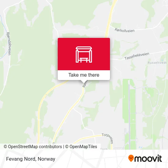 Fevang Nord map