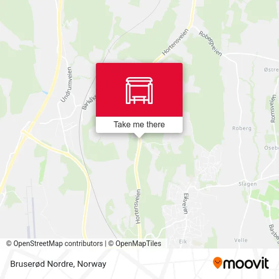 Bruserød Nordre map