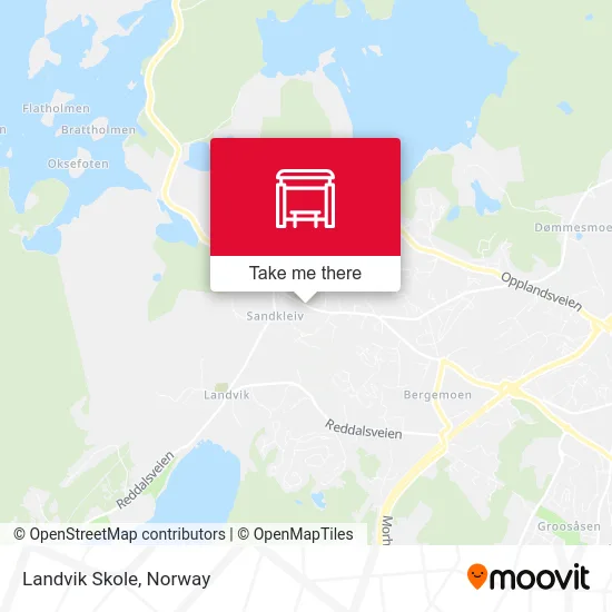Landvik Skole map