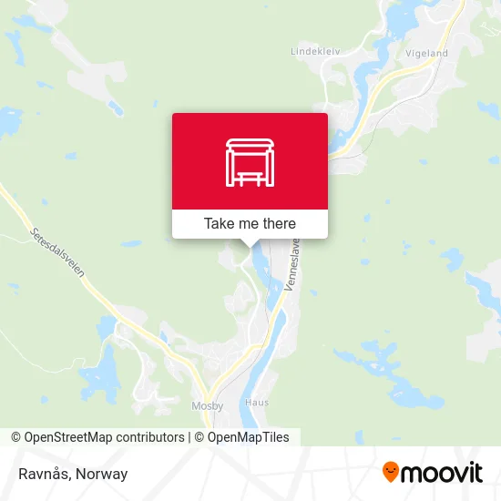 Ravnås map