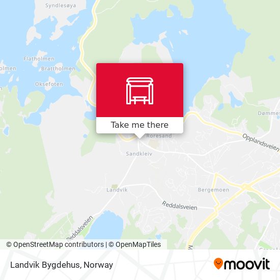 Landvik Bygdehus map