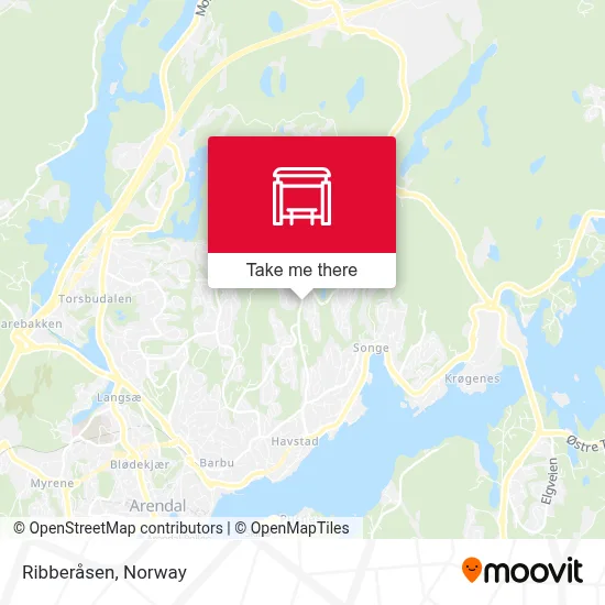 Ribberåsen map