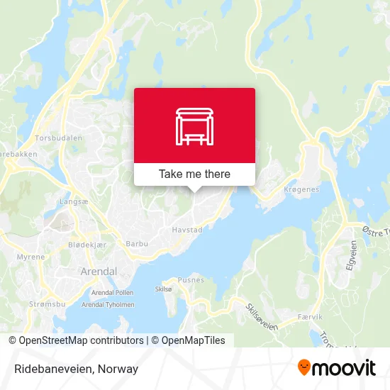 Ridebaneveien map