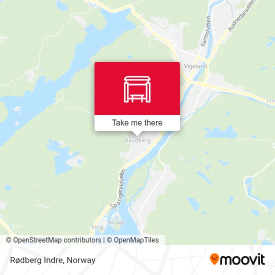 Rødberg Indre map
