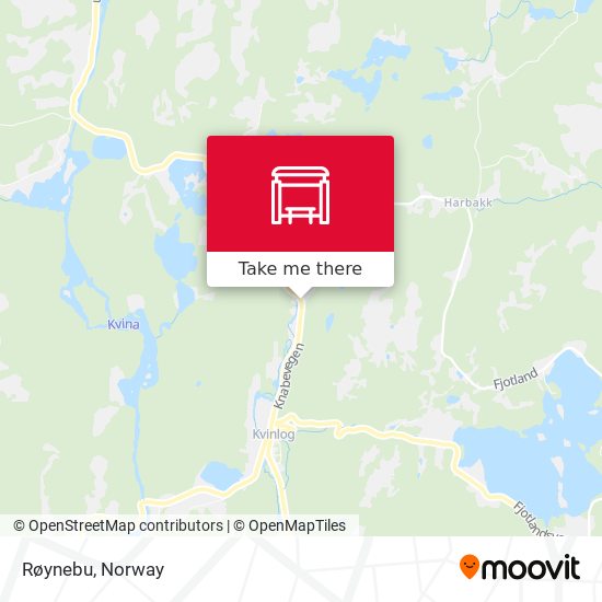 Røynebu map