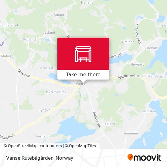 Vanse Rutebilgården map