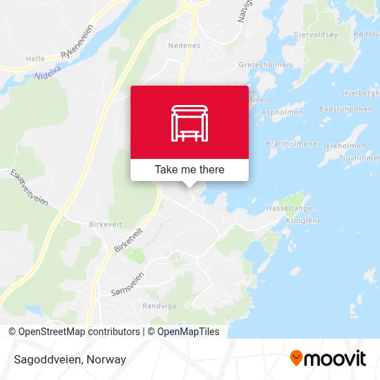 Sagoddveien map