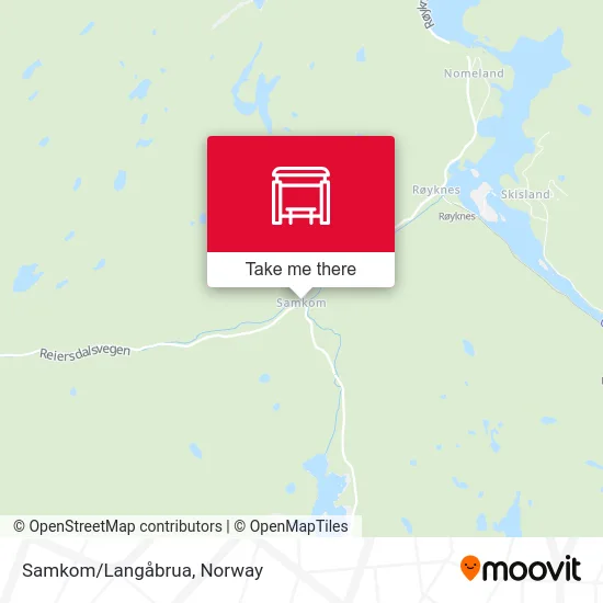 Samkom/Langåbrua map