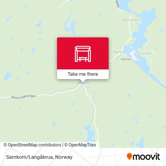 Samkom/Langåbrua map