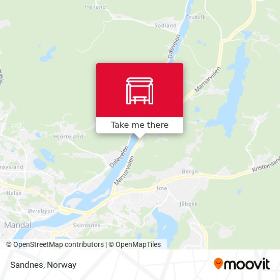 Sandnes map