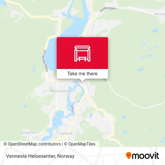 Vennesla Helsesenter map