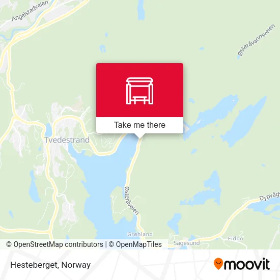 Hesteberget map