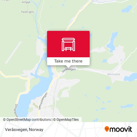 Veråsvegen map