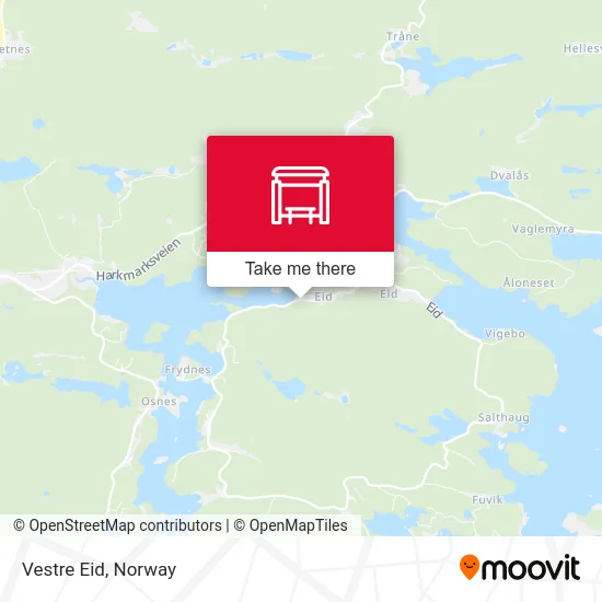 Vestre Eid map