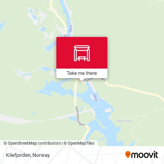 Kilefjorden map