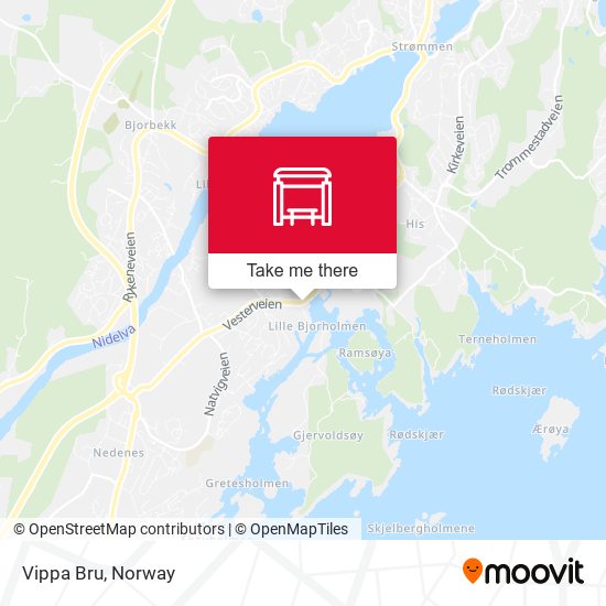 Vippa Bru map