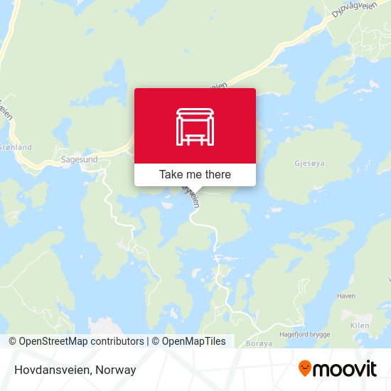 Hovdansveien map