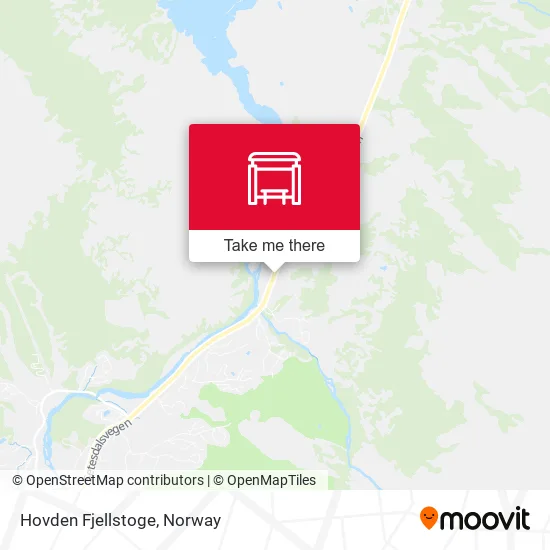 Hovden Fjellstoge map