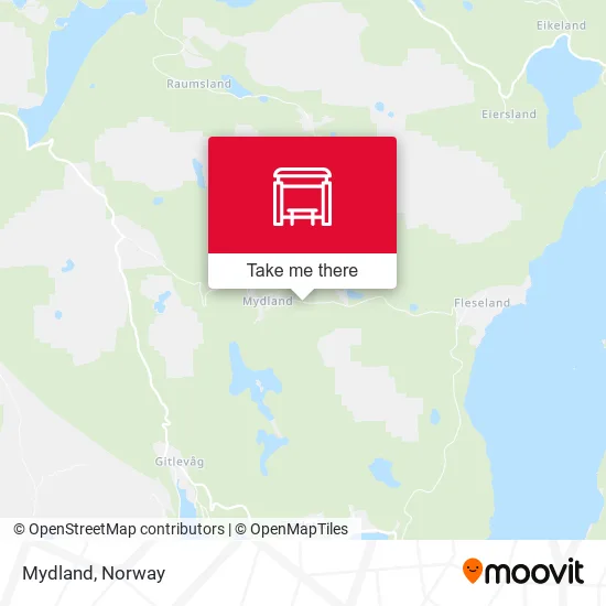 Mydland map