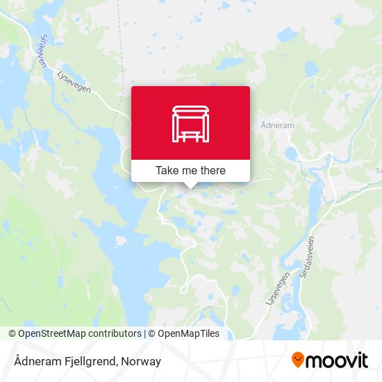 Ådneram Fjellgrend map