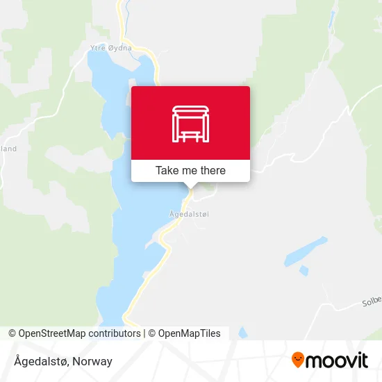 Ågedalstø map