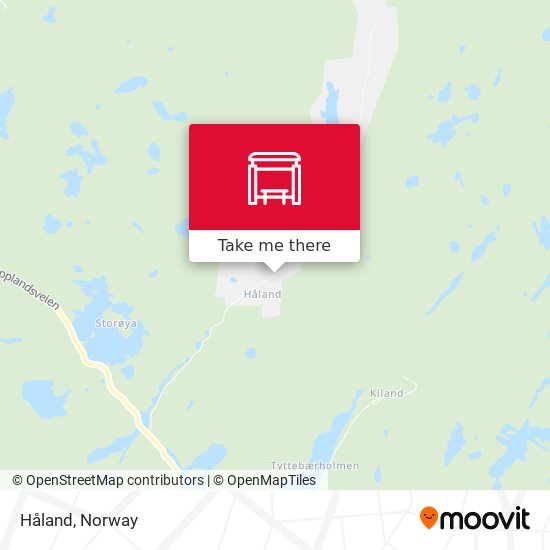 Håland map