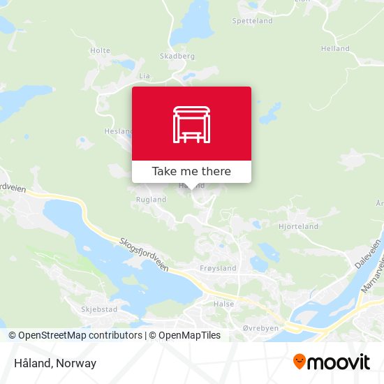 Håland map