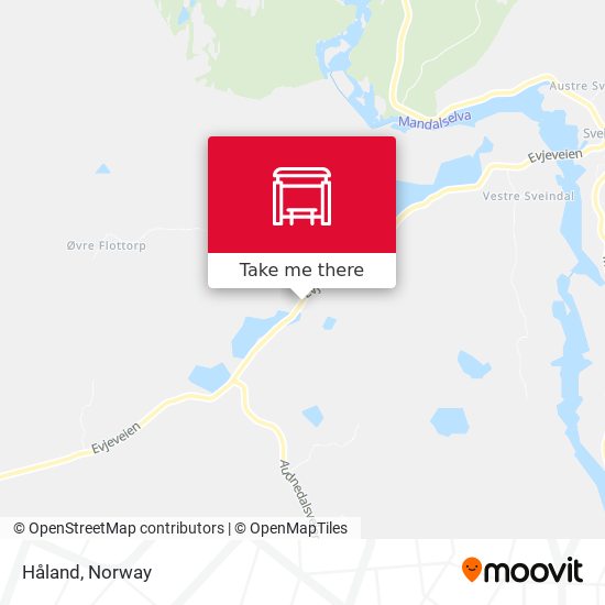 Håland map